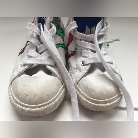 2/$30 - Toddler boys converse dinoverse hi top sneakers (T10) - Picture 4 of 9